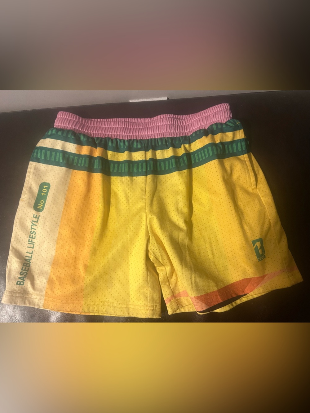 Baseball lifestyle 101 pencil shorts size youth large